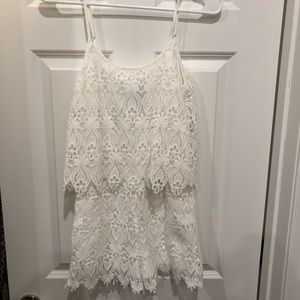 miami White Romper. Size small. Like new